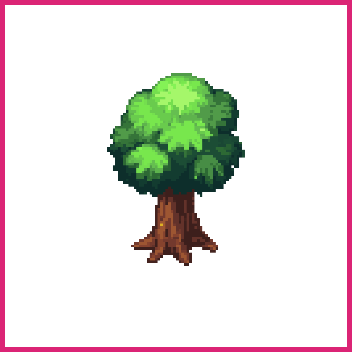 Isometric Pixel Art Tree | Sprite-AI