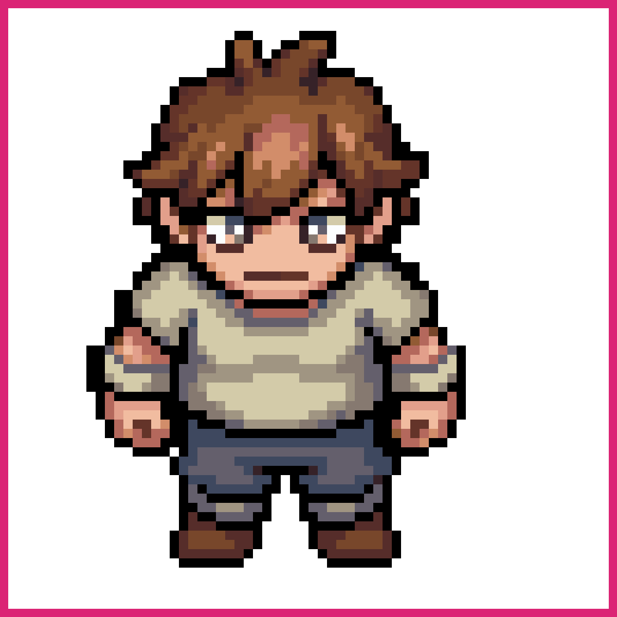 16-bit pixel art dad character | Sprite-AI