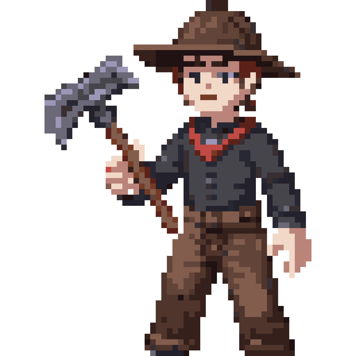 another pose of character pixel art