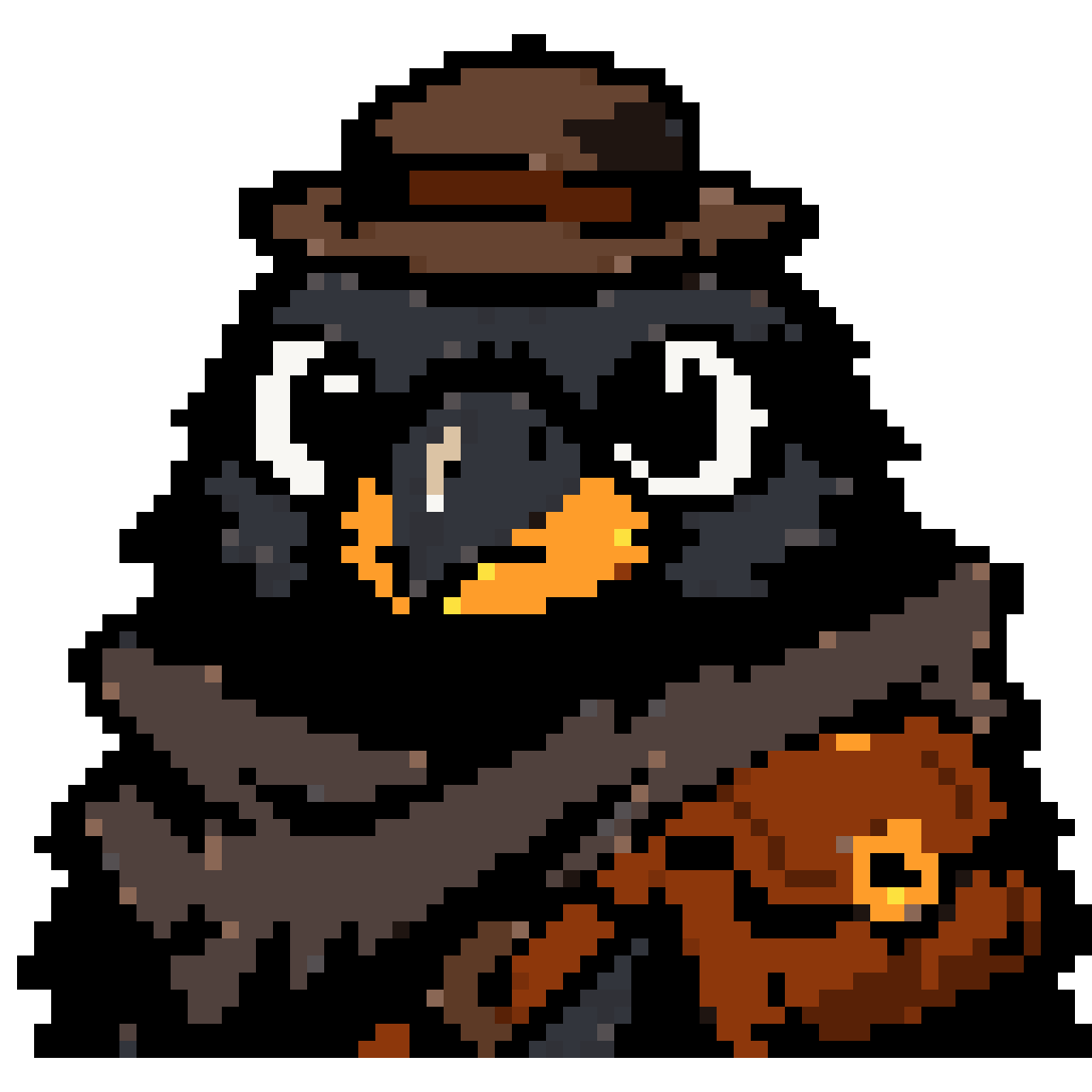 Adventurer Crow pixel art