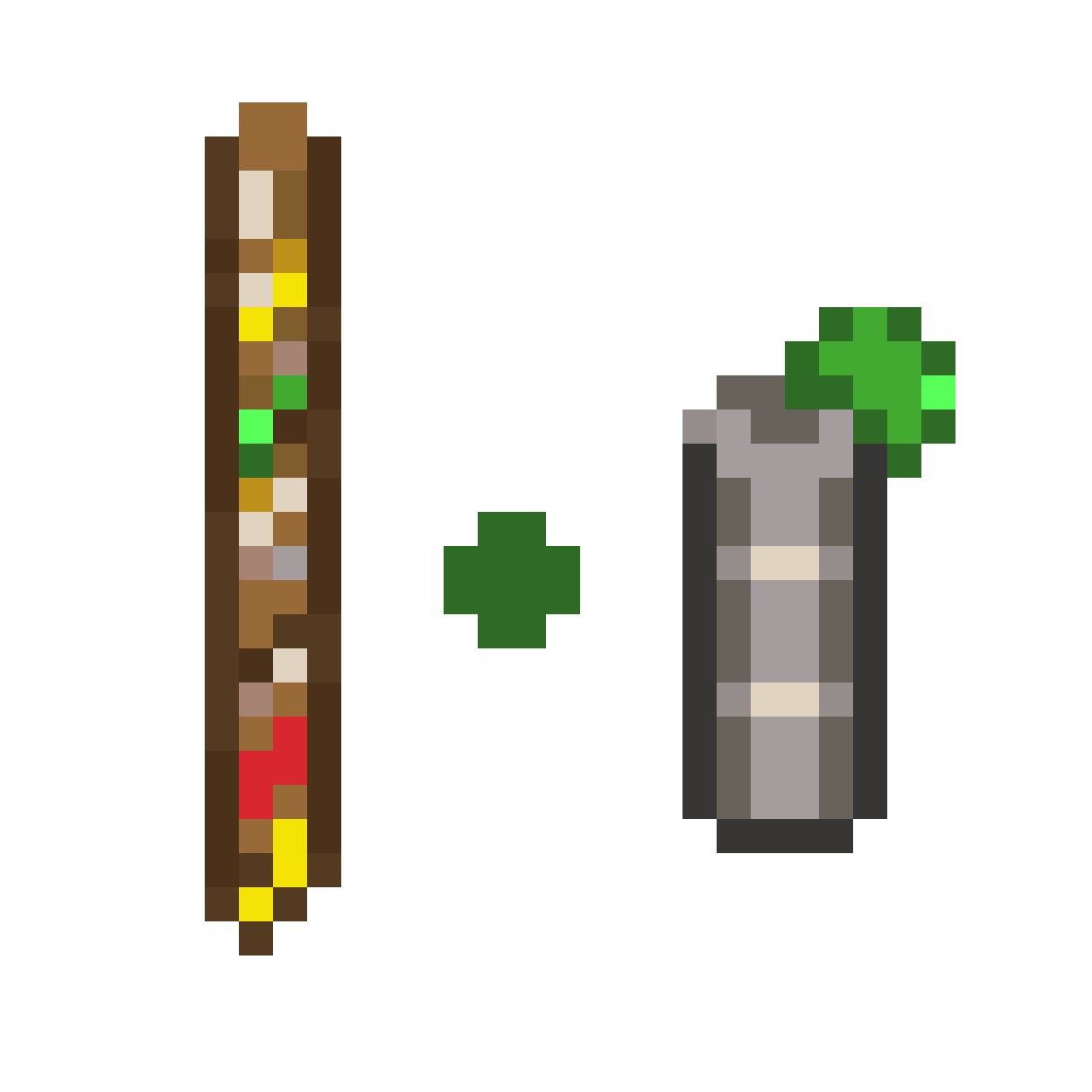 Geological drill core icon pixel art