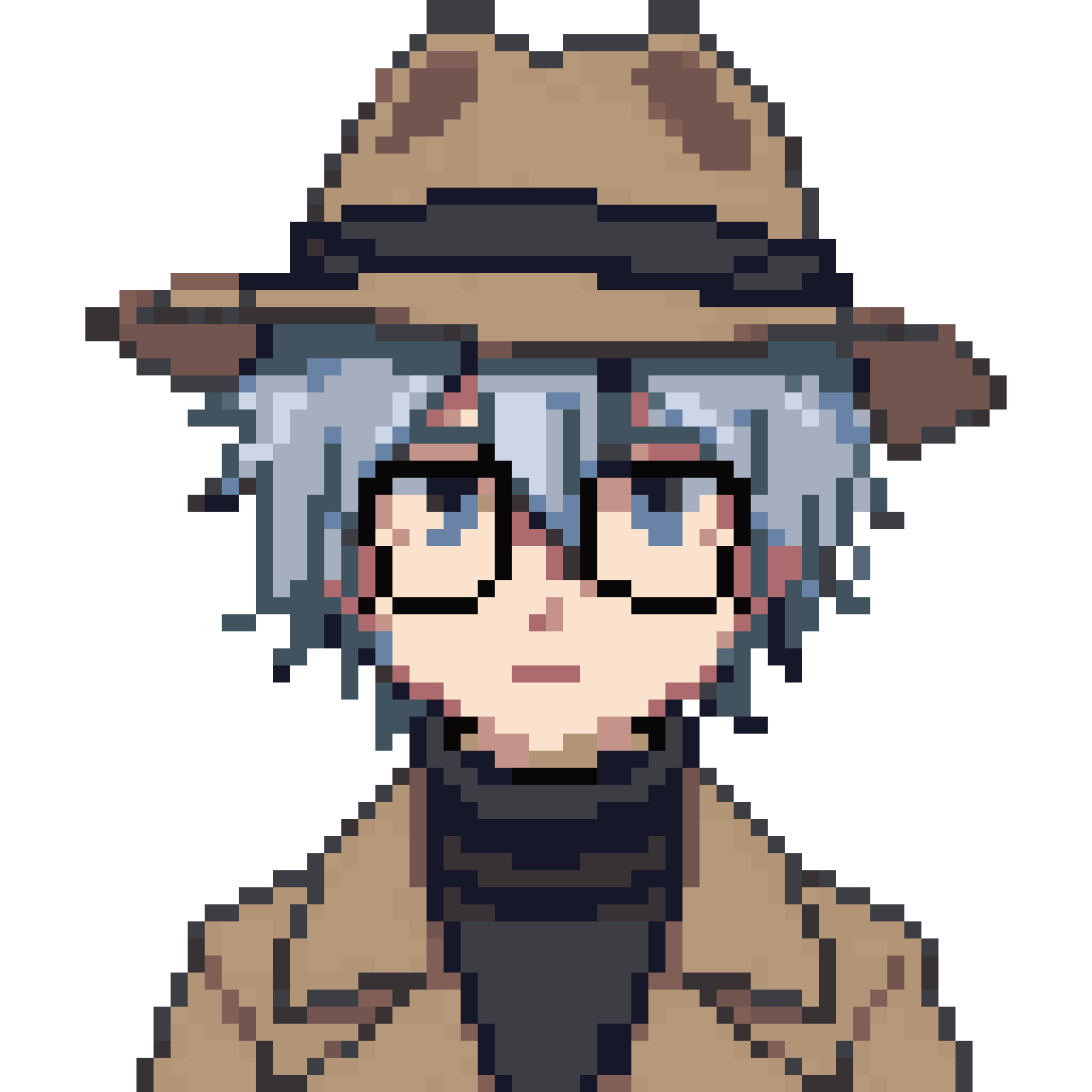 British gentleman detective pixel art