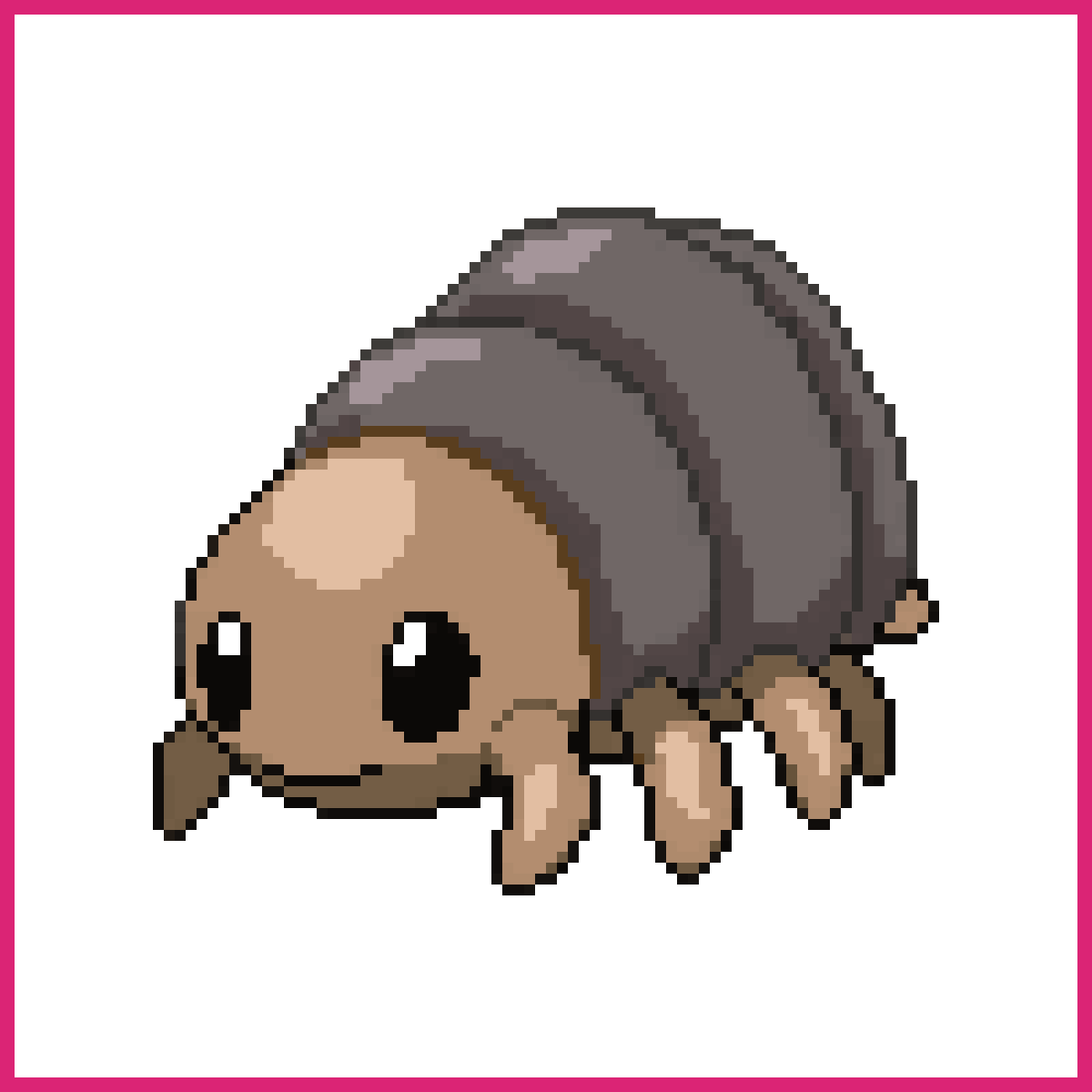 small armored isopod-trilobite monster | Sprite-AI