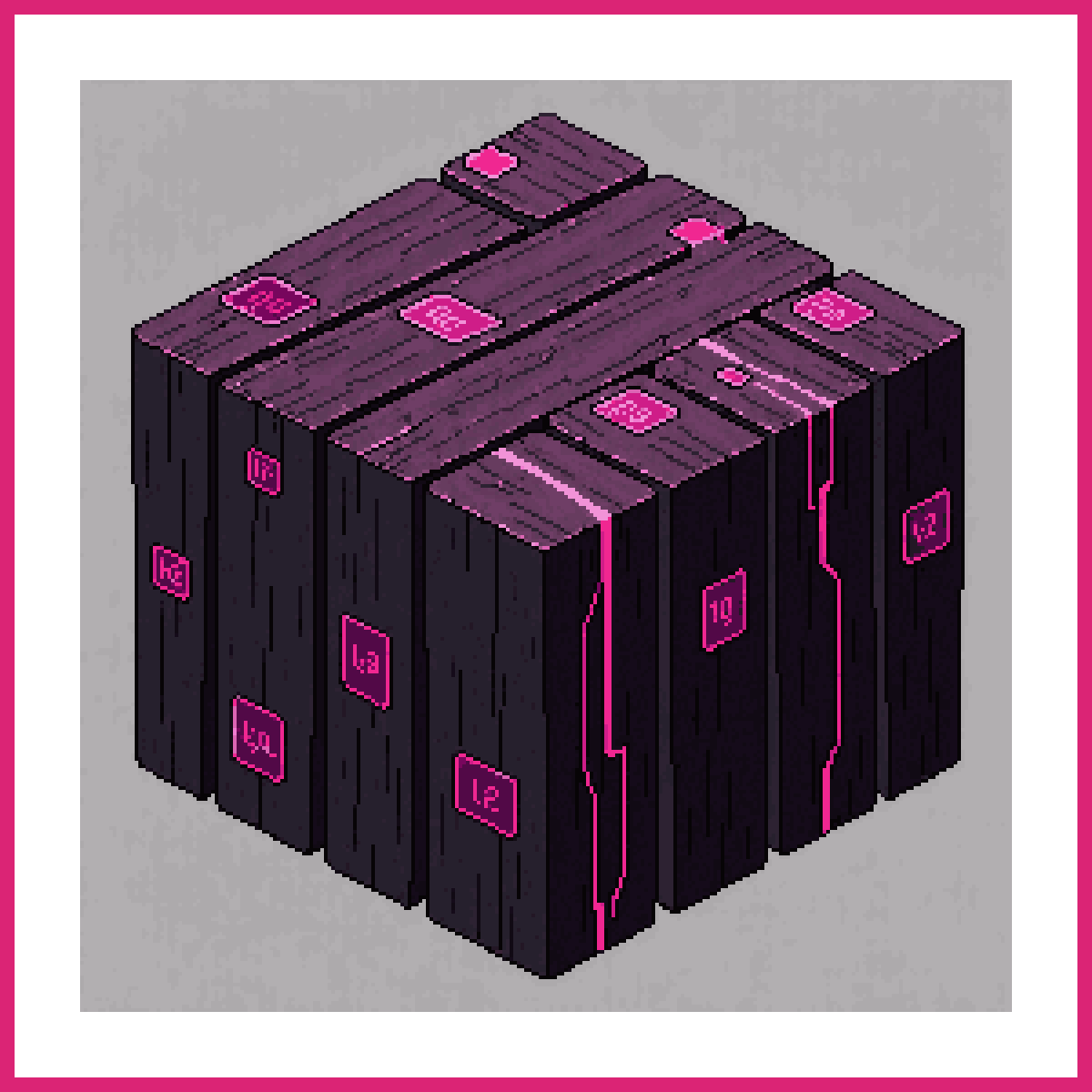 Cyberpunk Tech-Wood Texture | Sprite-AI