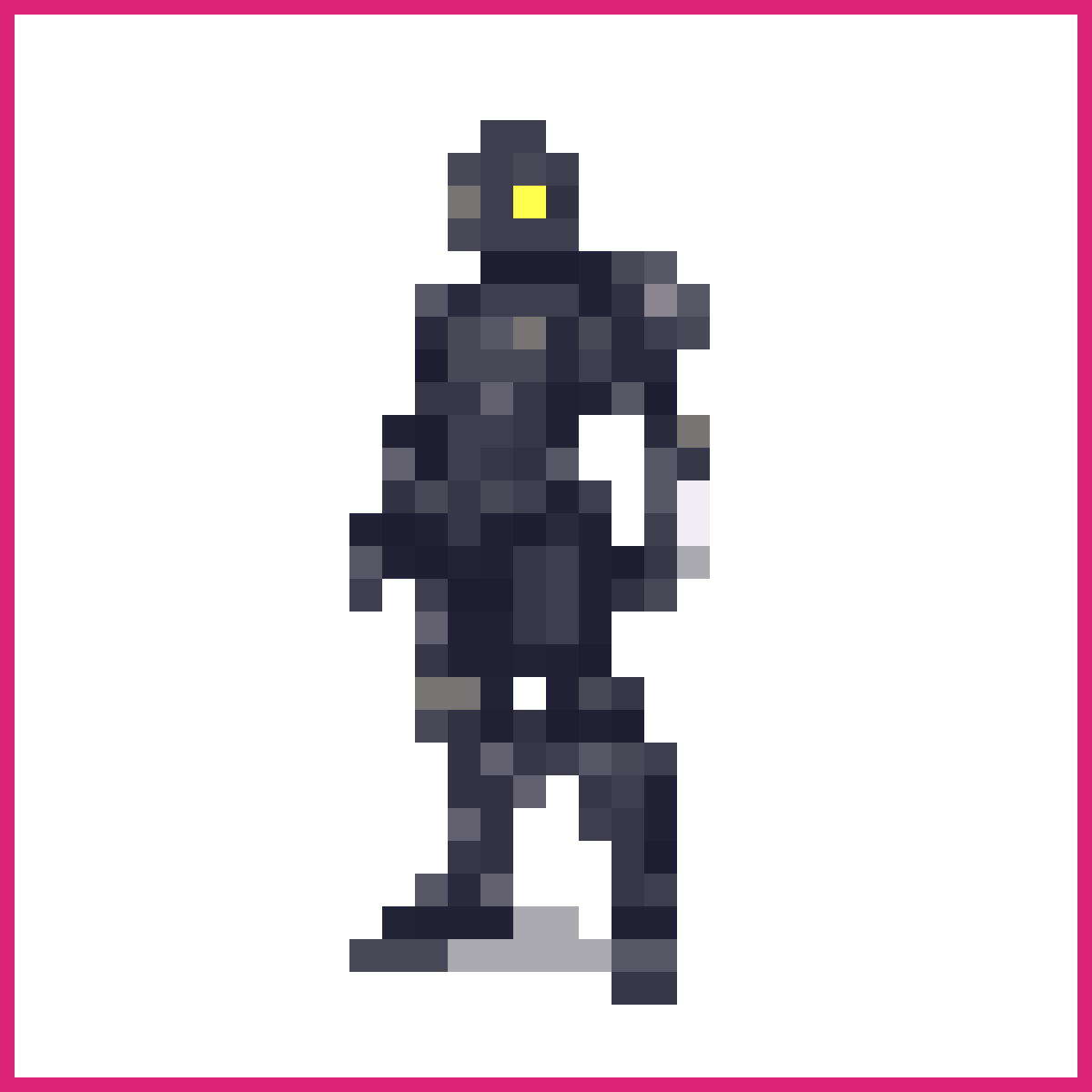 cyborg slave standing, grimdark, | Sprite-AI
