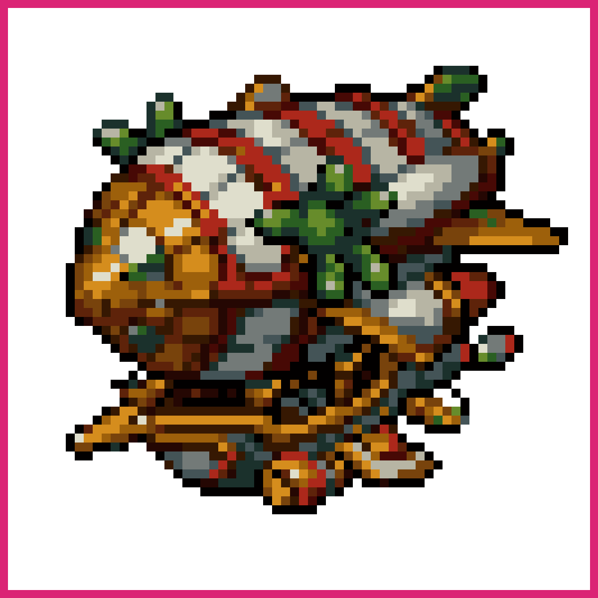 an airship that is visible from the side, back ... | Sprite-AI