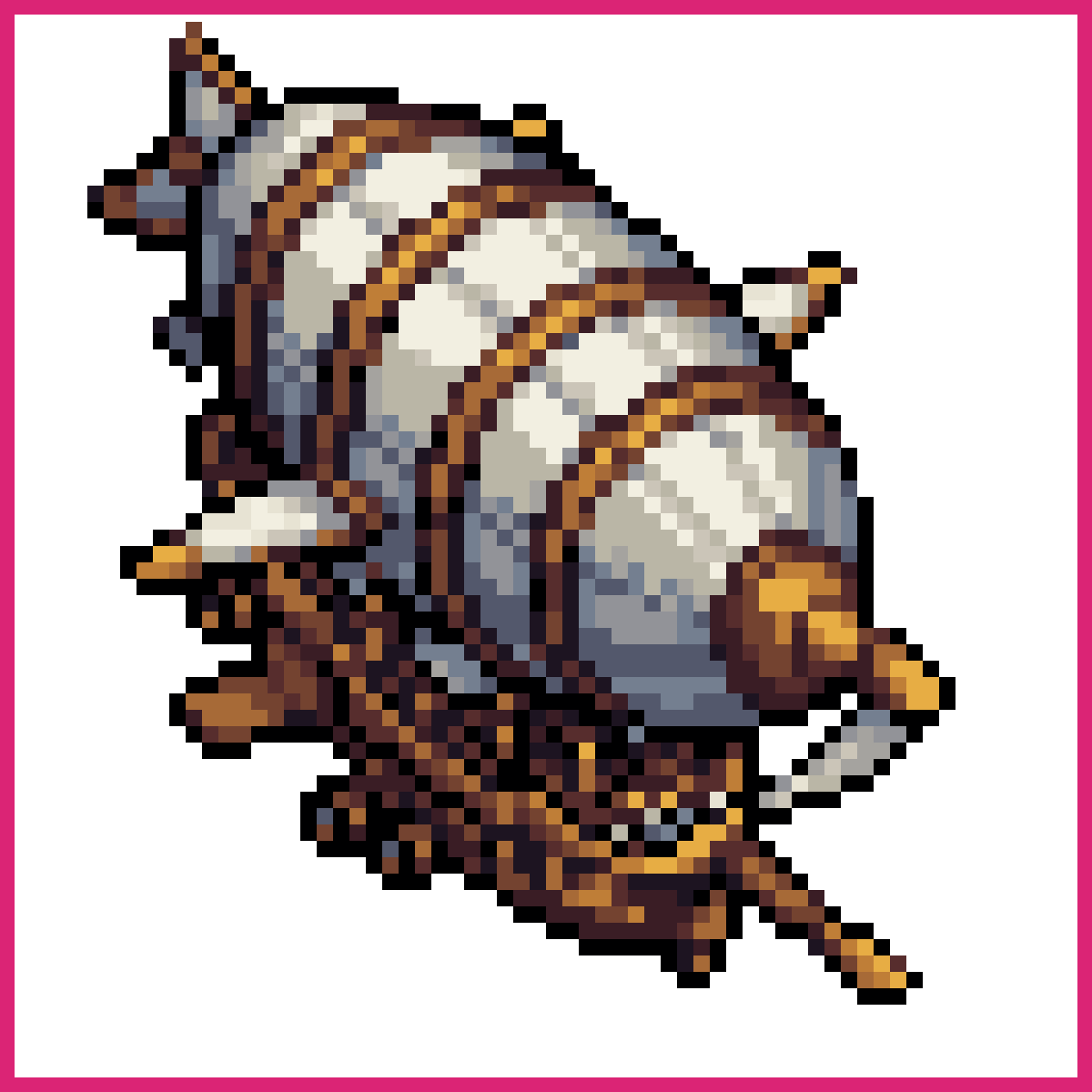 Side, Back, and Front Airship | Sprite-AI