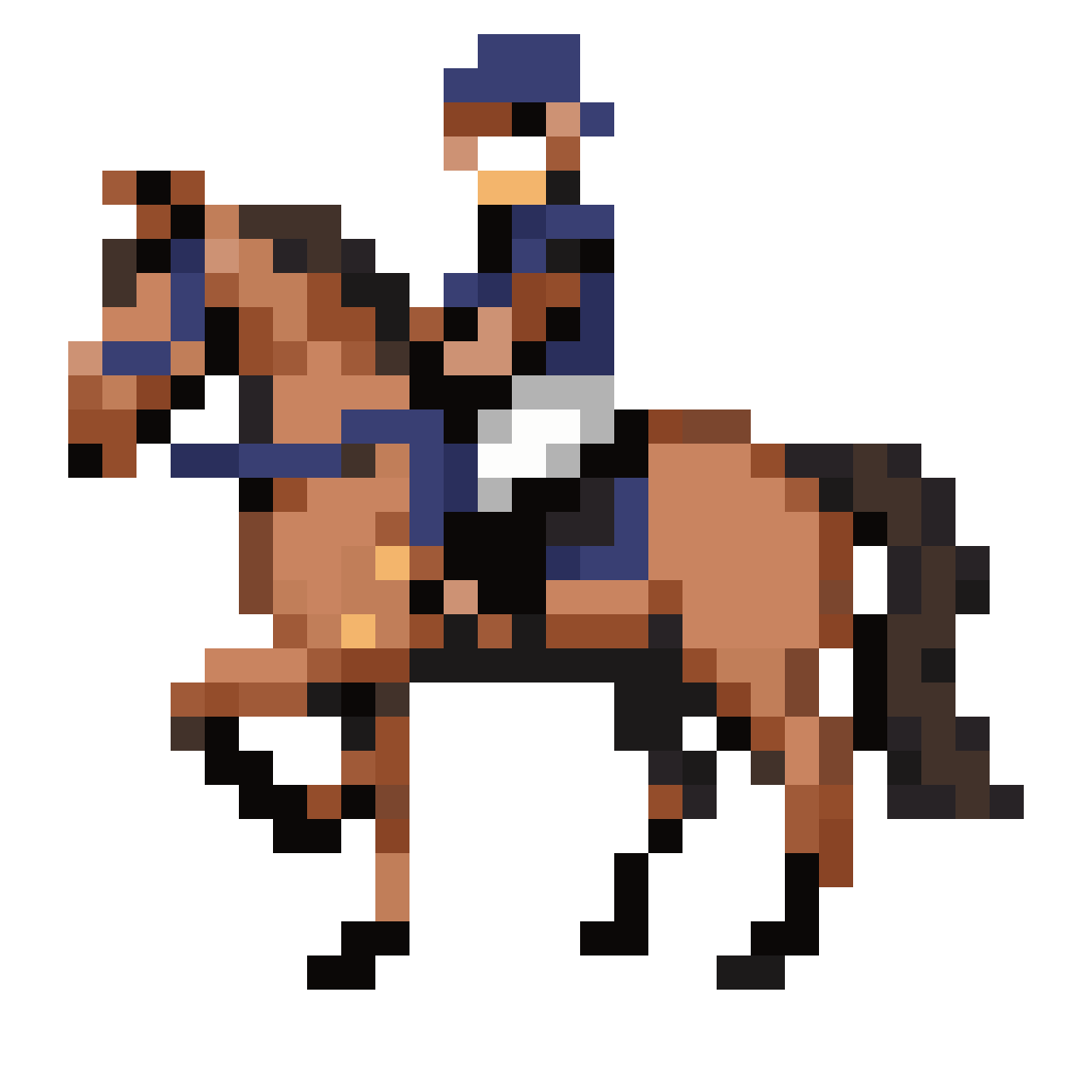 simple classic knight pixel art