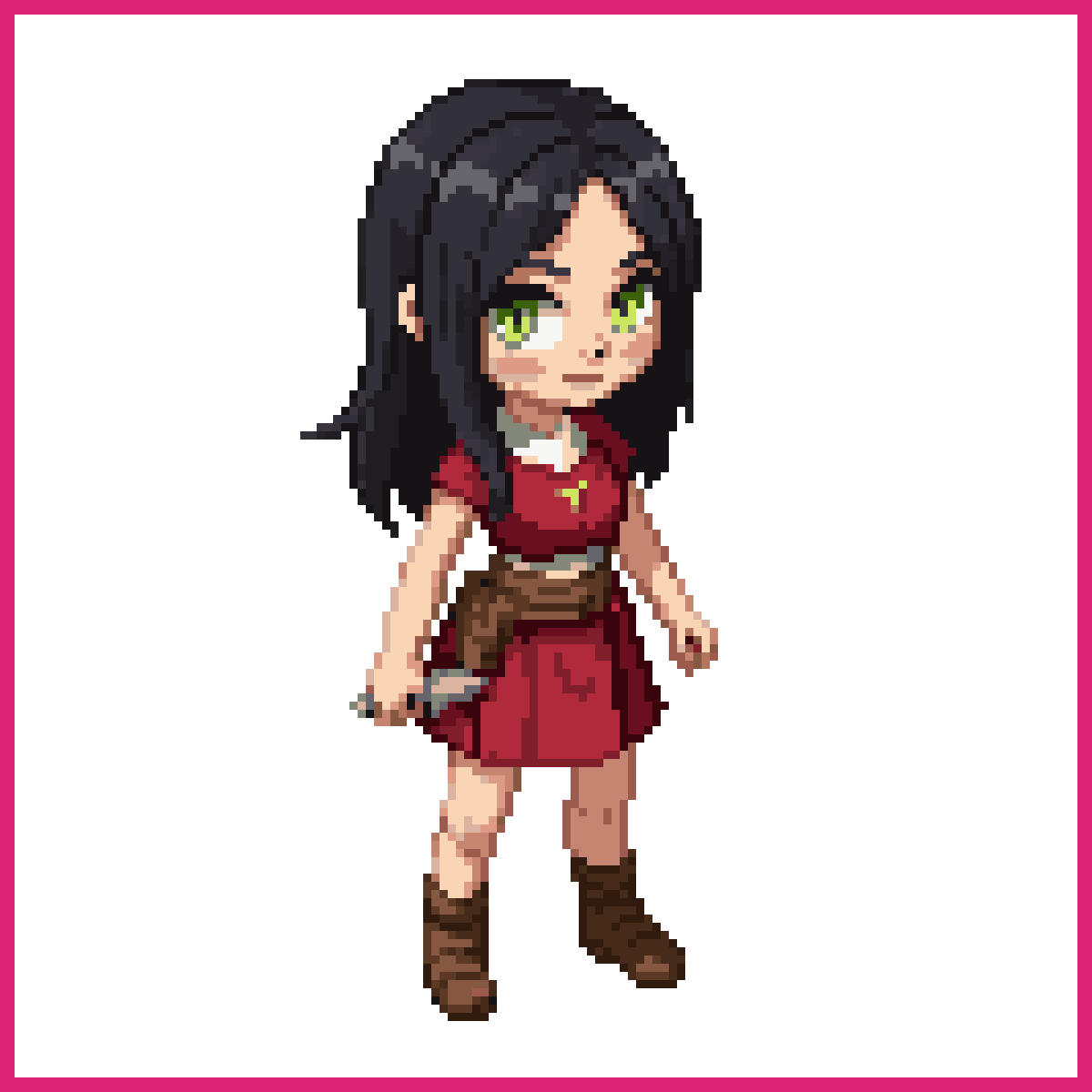 Cute Desert Girl Character Model | Sprite-AI