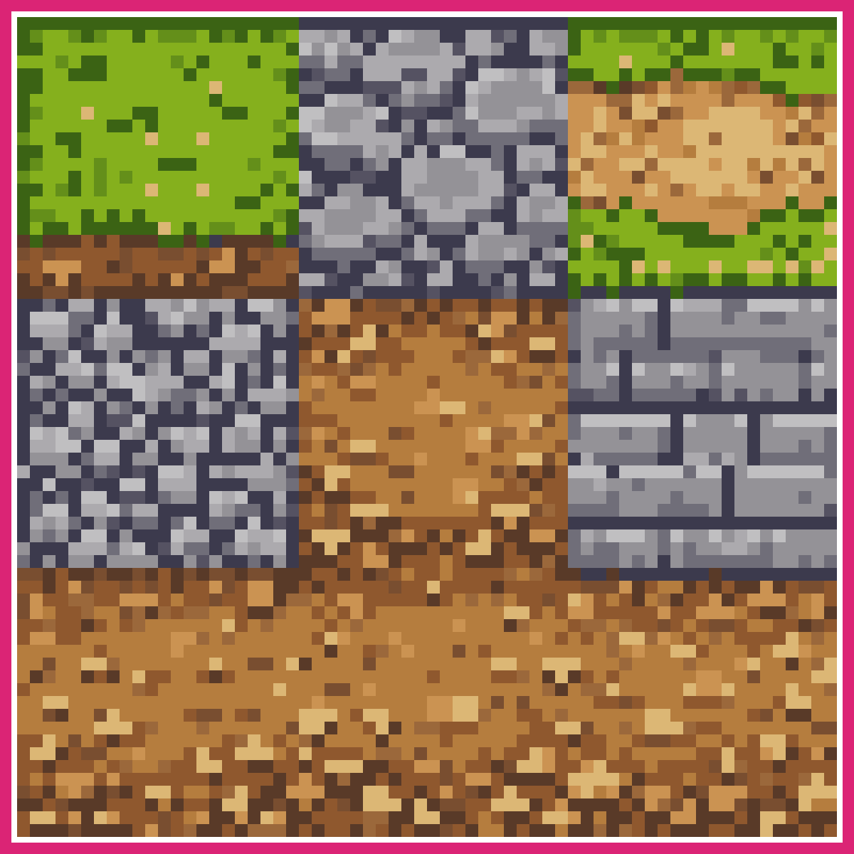 Seamless Pixel Art Tiles for Fantasy World | Sprite-AI