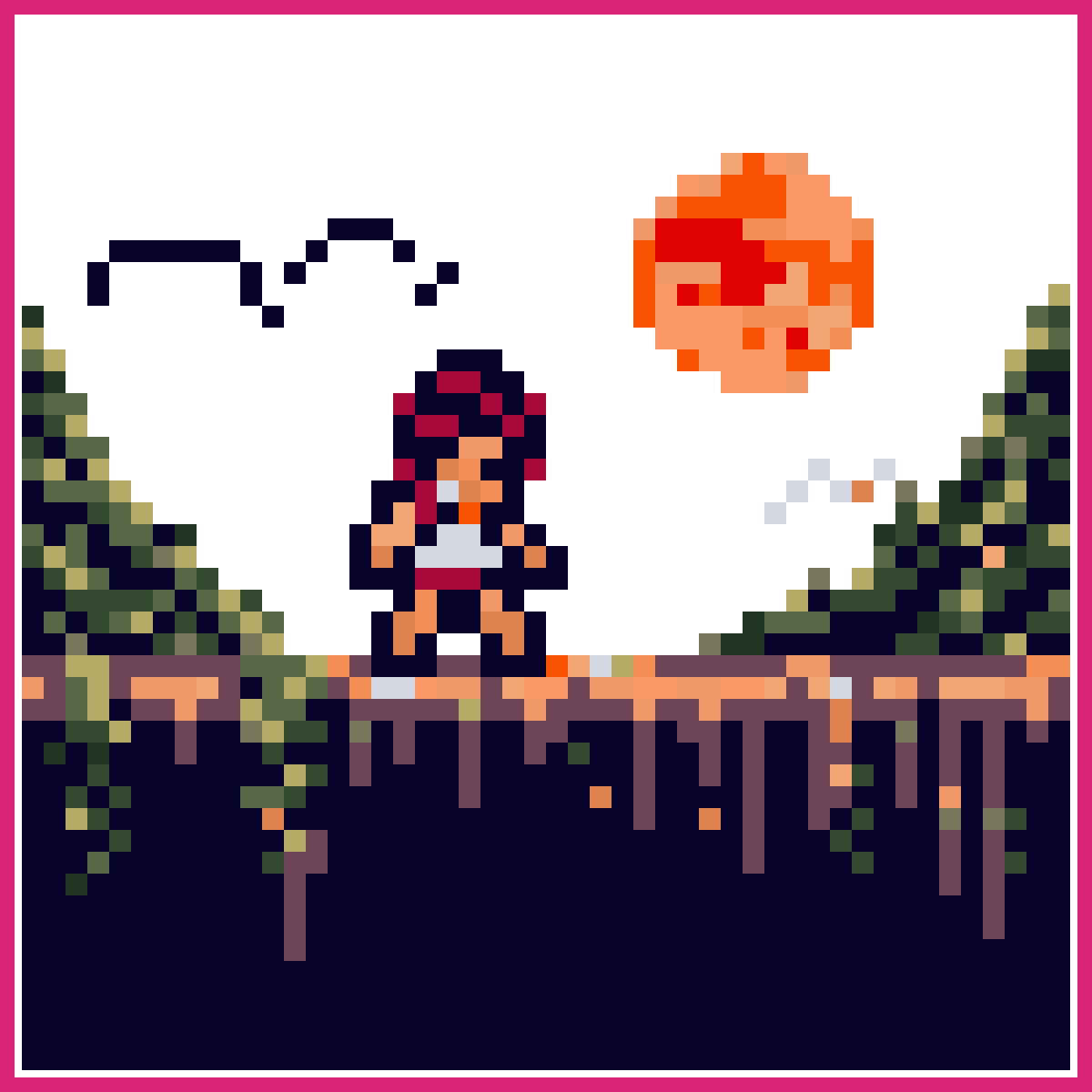 japanese, dark, platformer | Sprite-AI