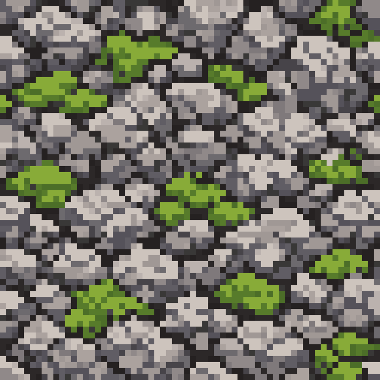 Rocky mountain tile pixel art