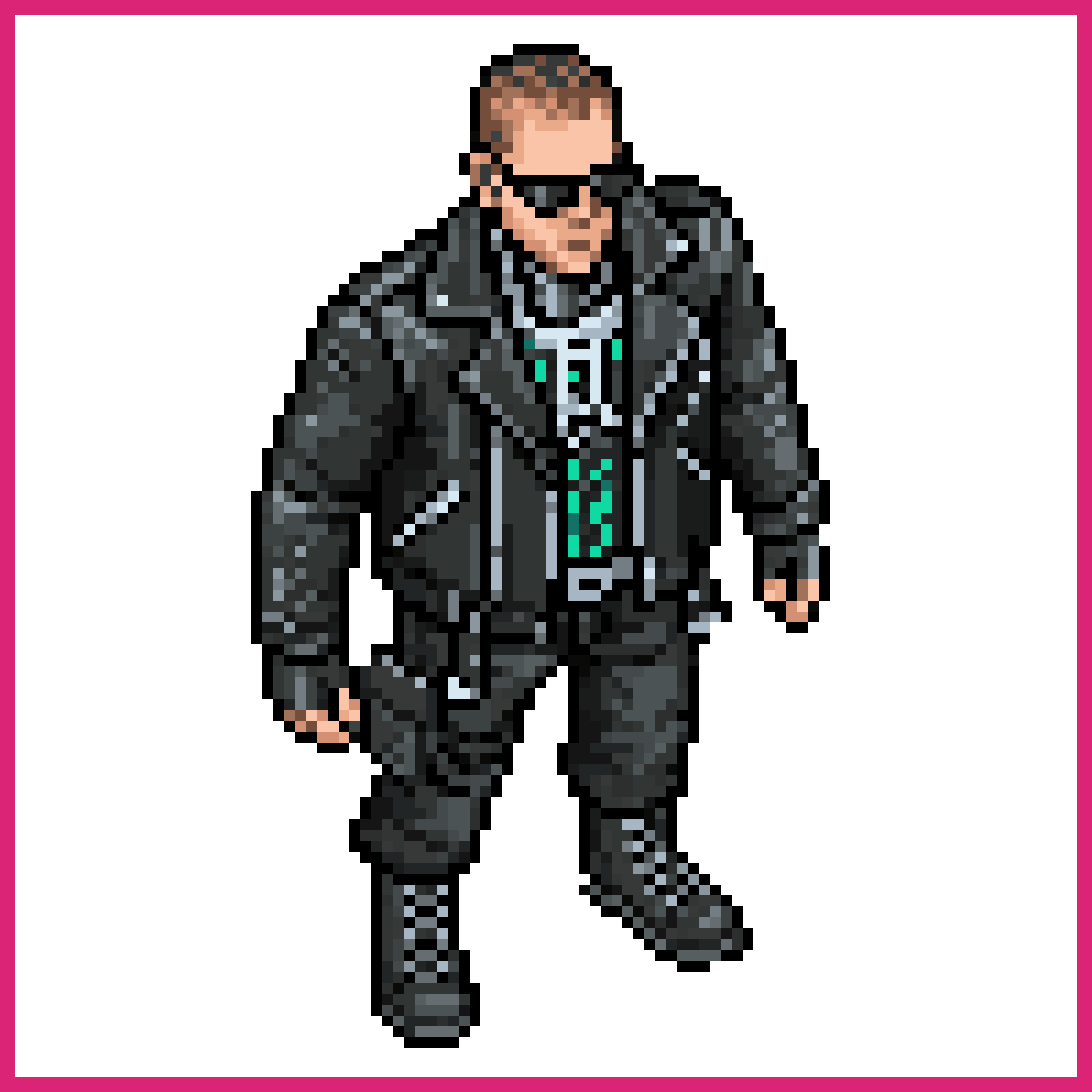 detailed humanoid cyborg assassin | Sprite-AI