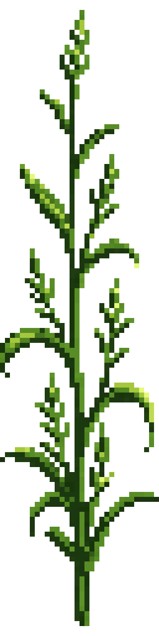 Weed plants pixel art
