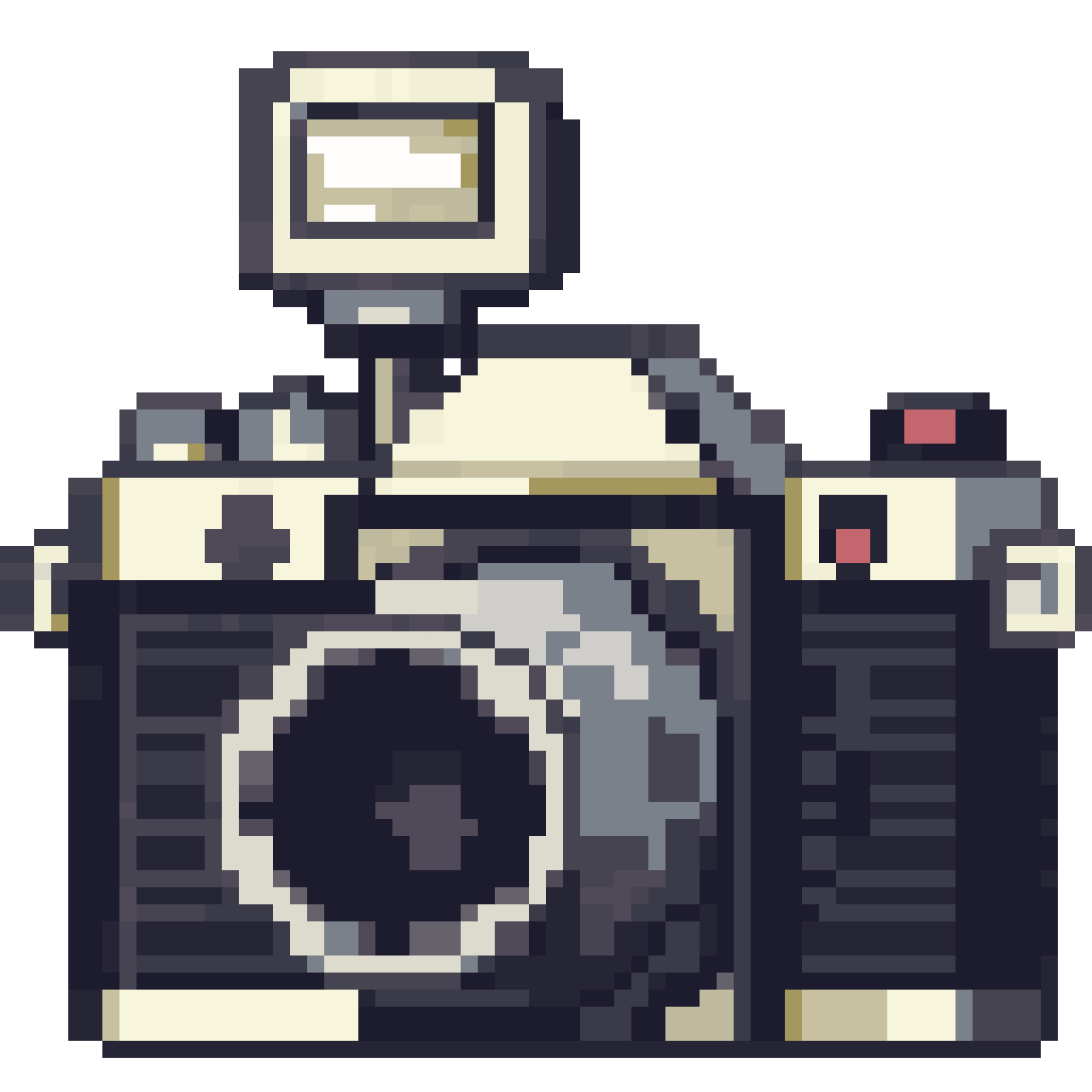 Vintage camera pixel art