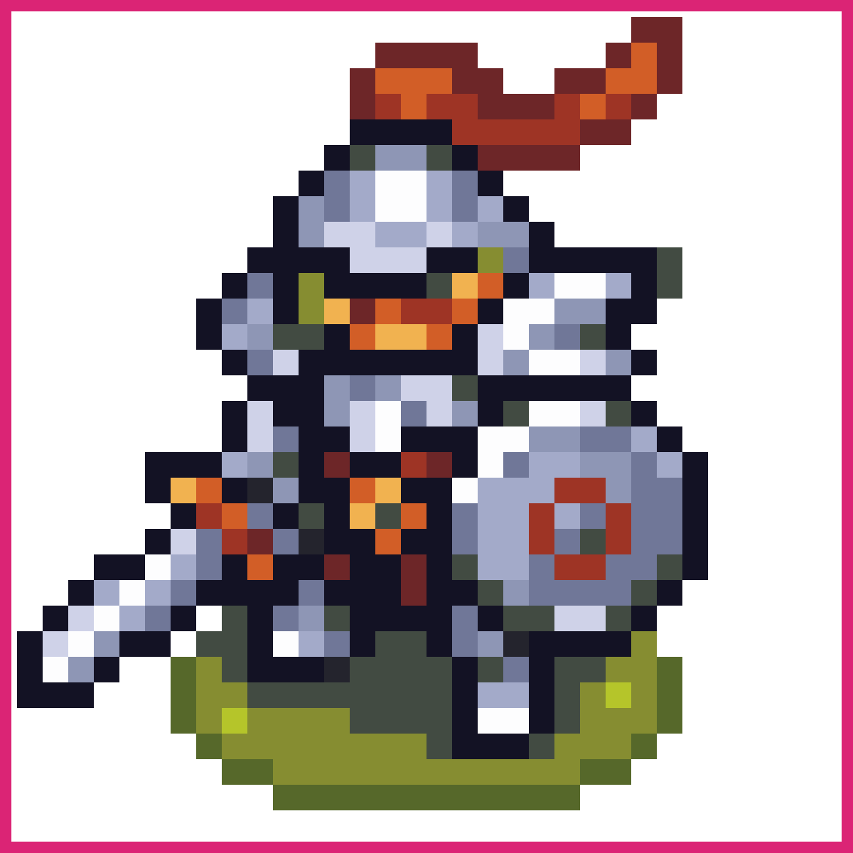 armored knight with sword and shield idle pose ... | Sprite-AI
