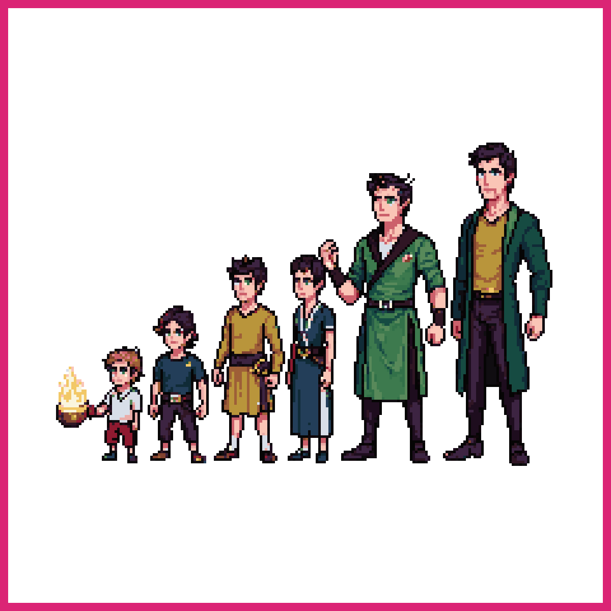Fantasy Elf Mage Evolution Line | Sprite-AI