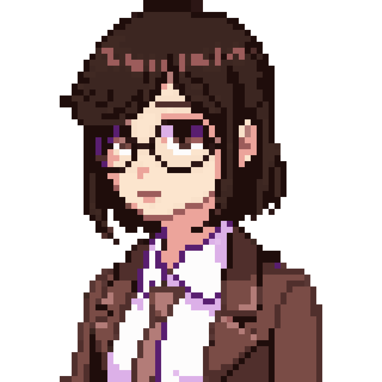 Detailed woman character pixel art