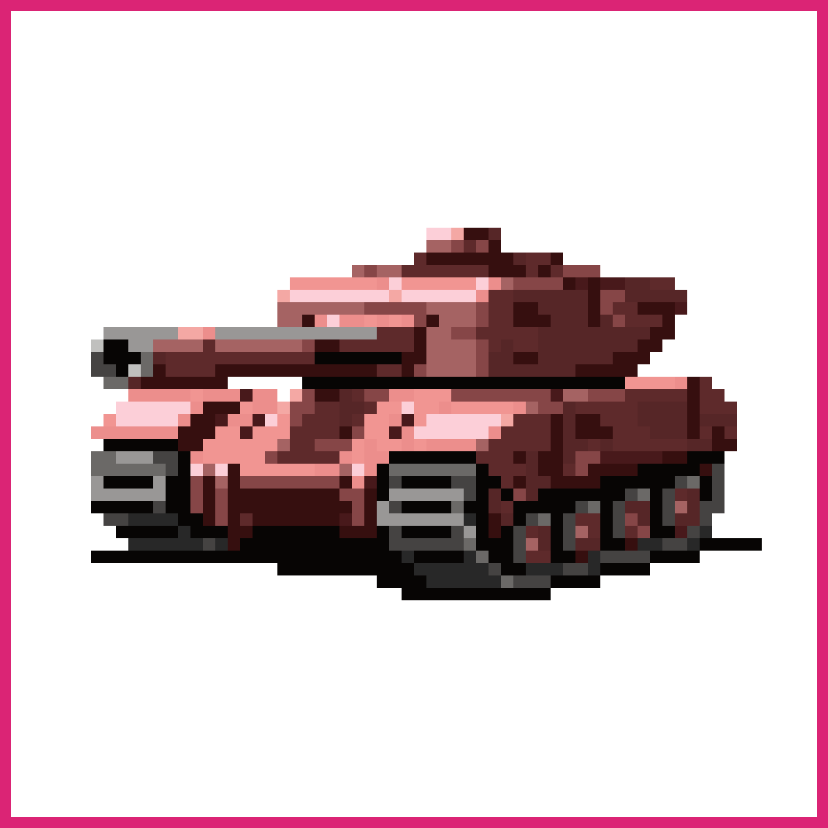 Sci fi tank. Square, boxy. | Sprite-AI