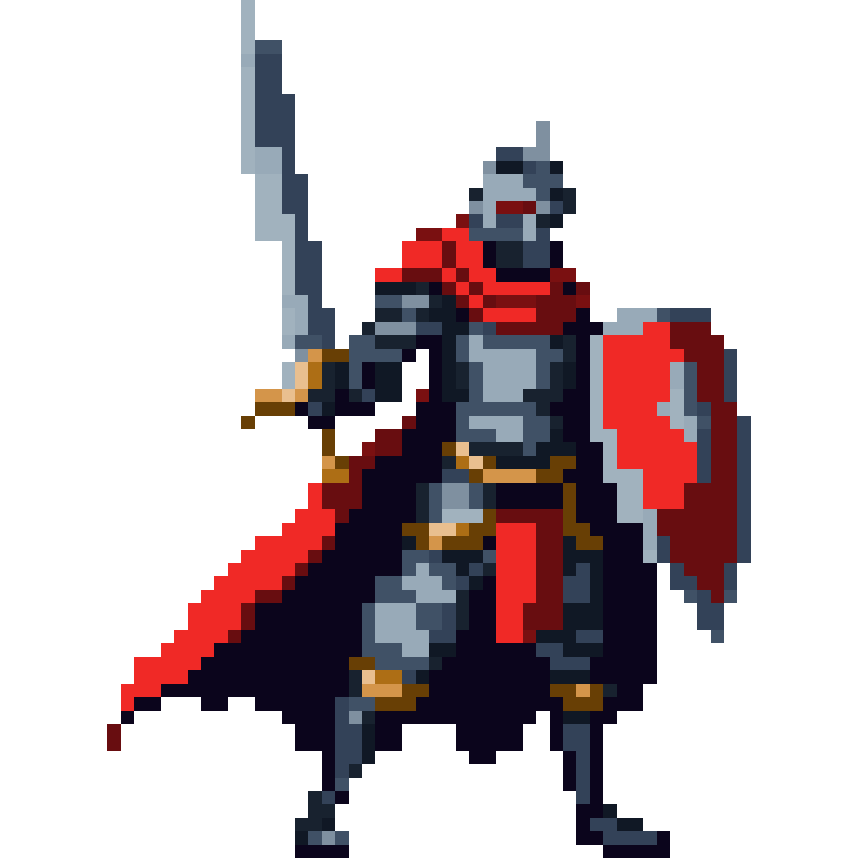 Cavaleiro medieval pixel art
