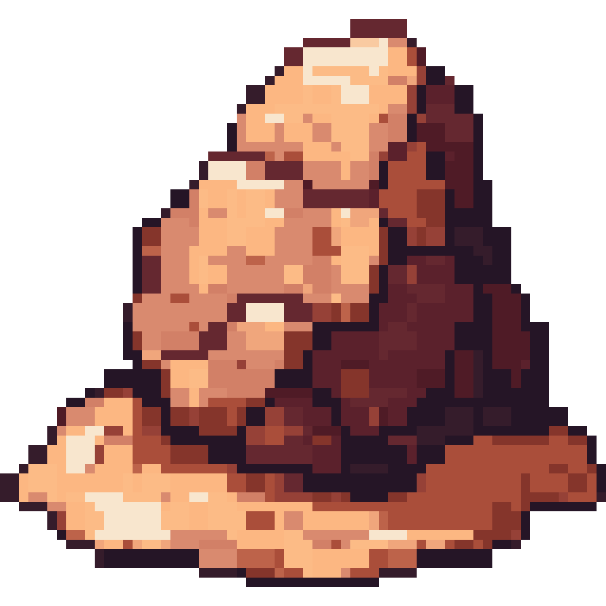 Copper ore deposit pixel art