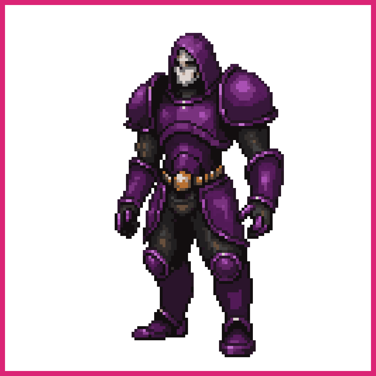 a death knight who only has one leg | Sprite-AI