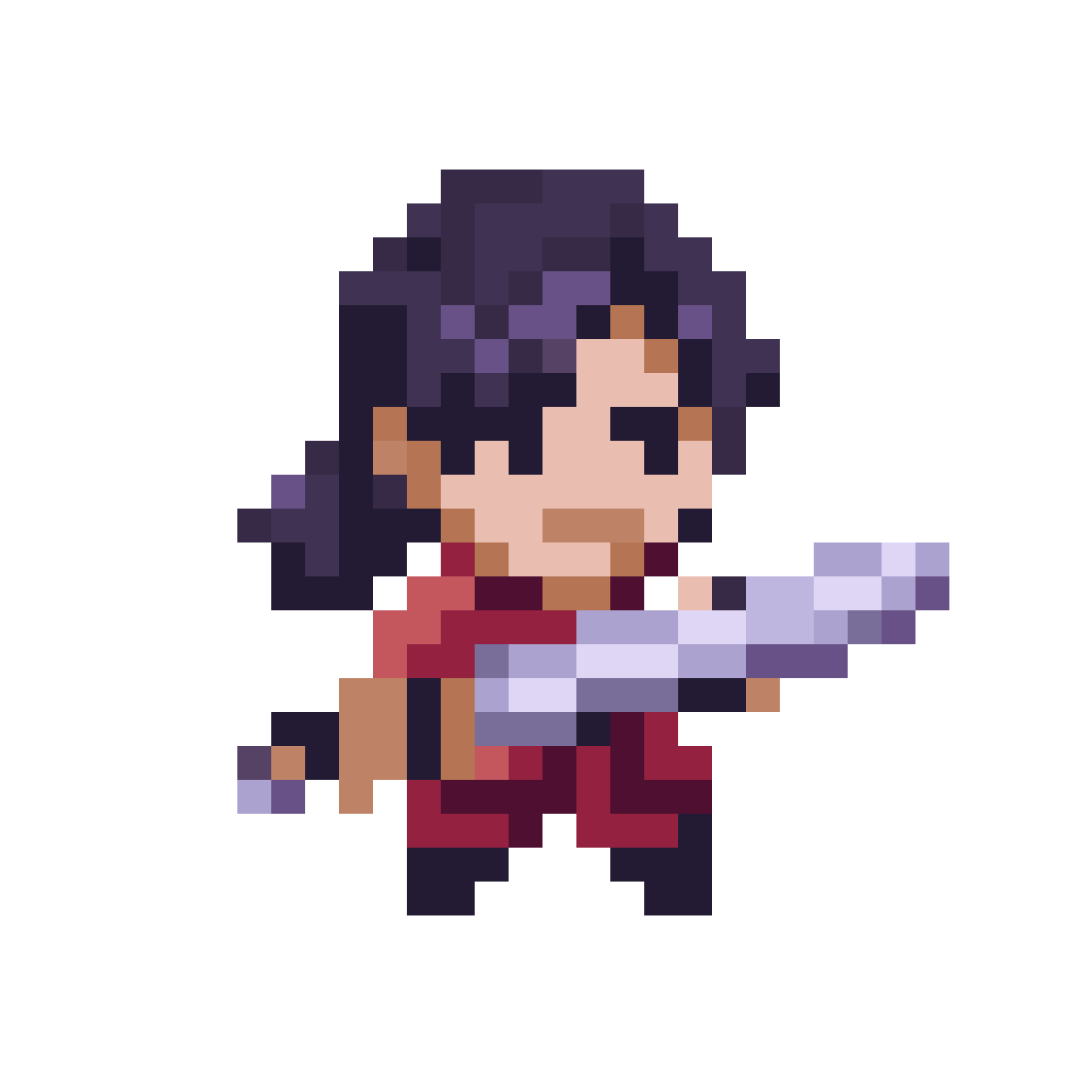 Chibi Swordsman pixel art