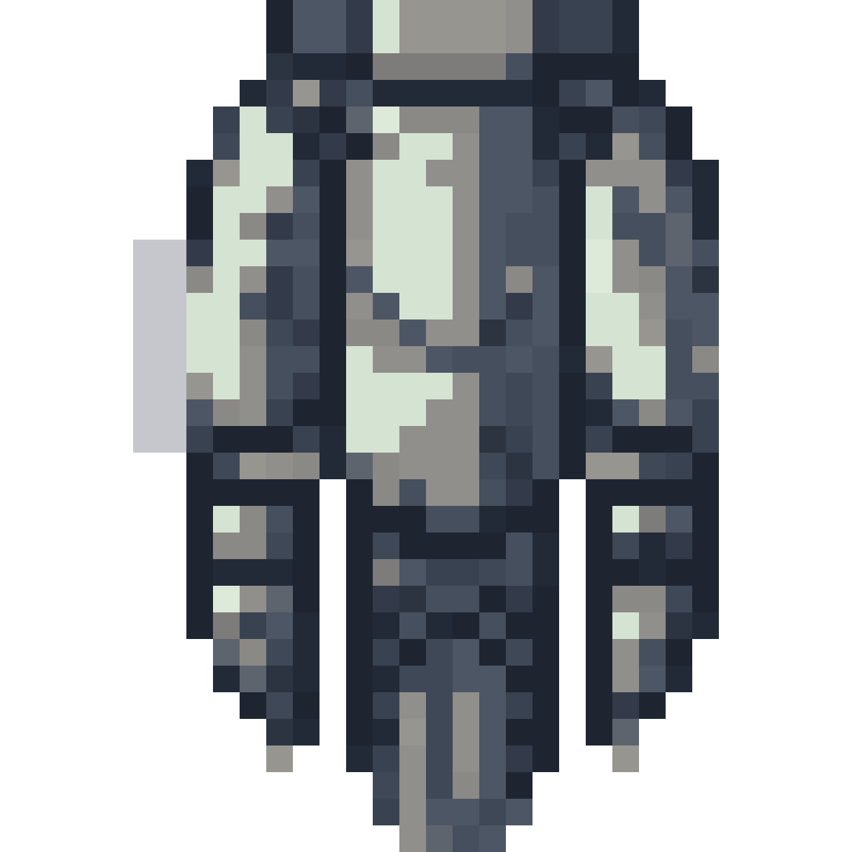 Industrial robot claw pixel art