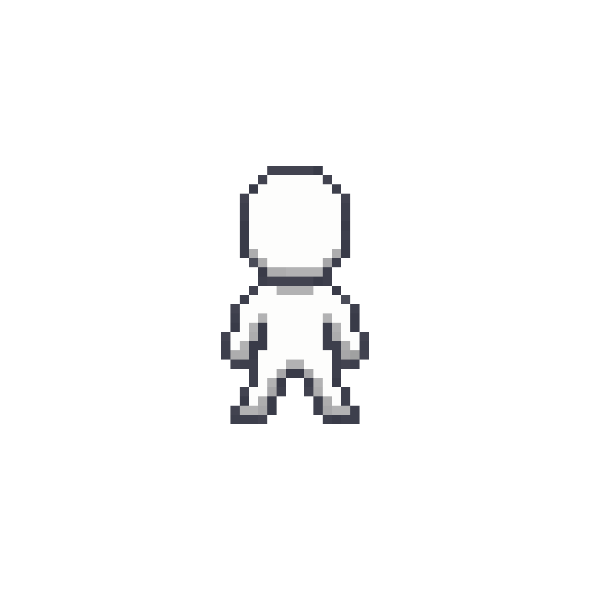 minimalist pixel art fighter character pixel art