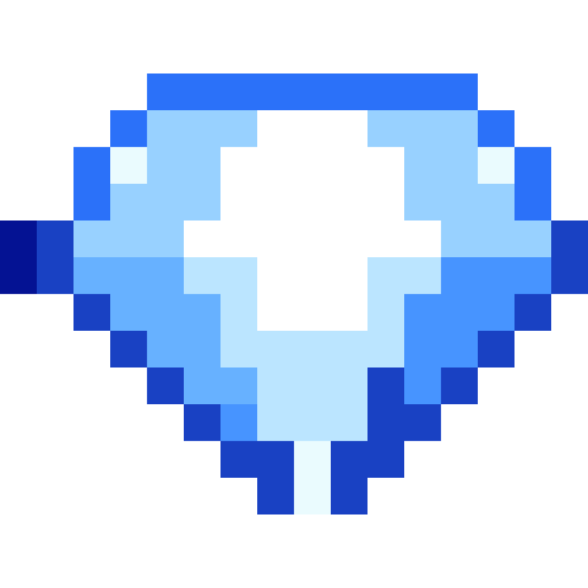 Diamond cut gem pixel art
