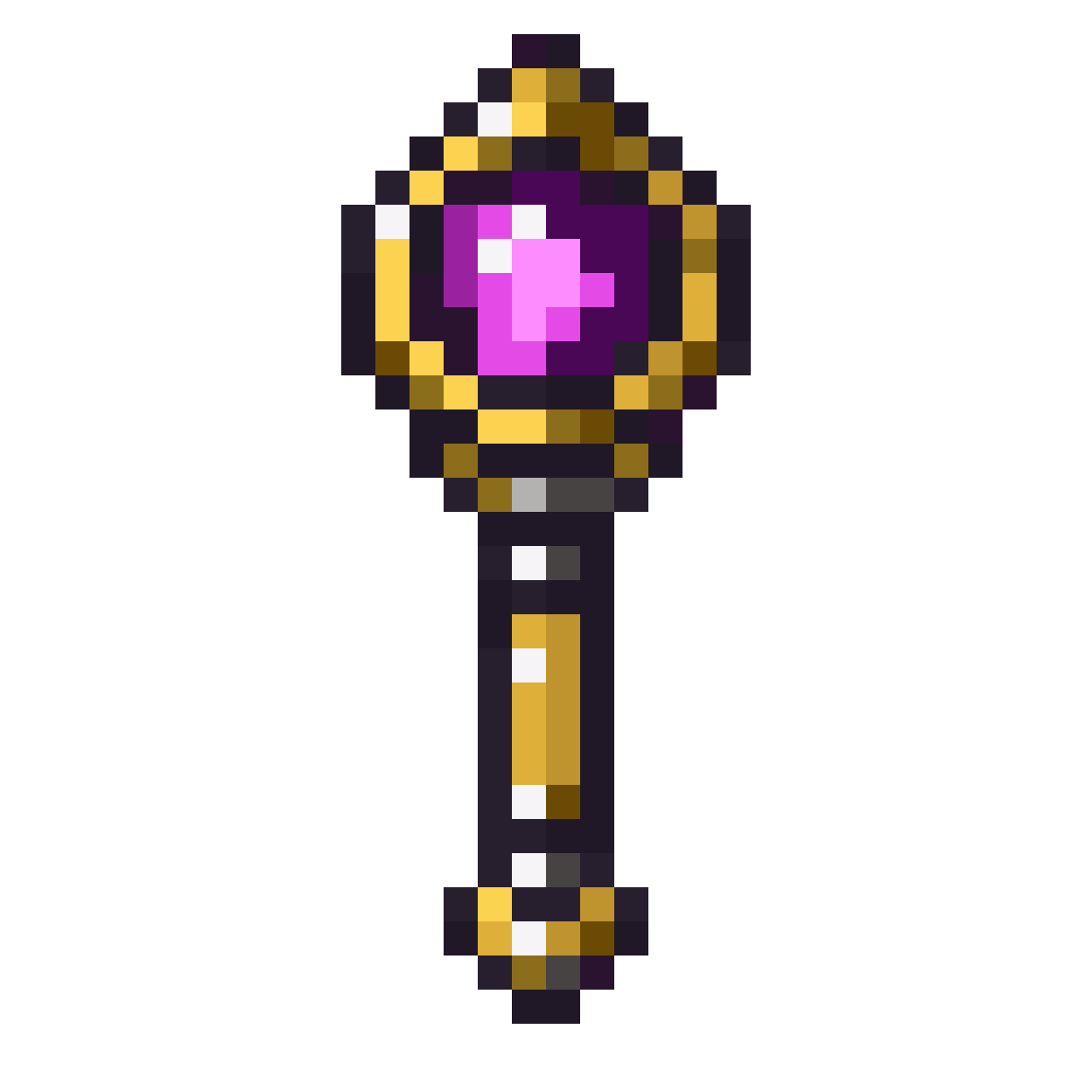 Magical scepter pixel art