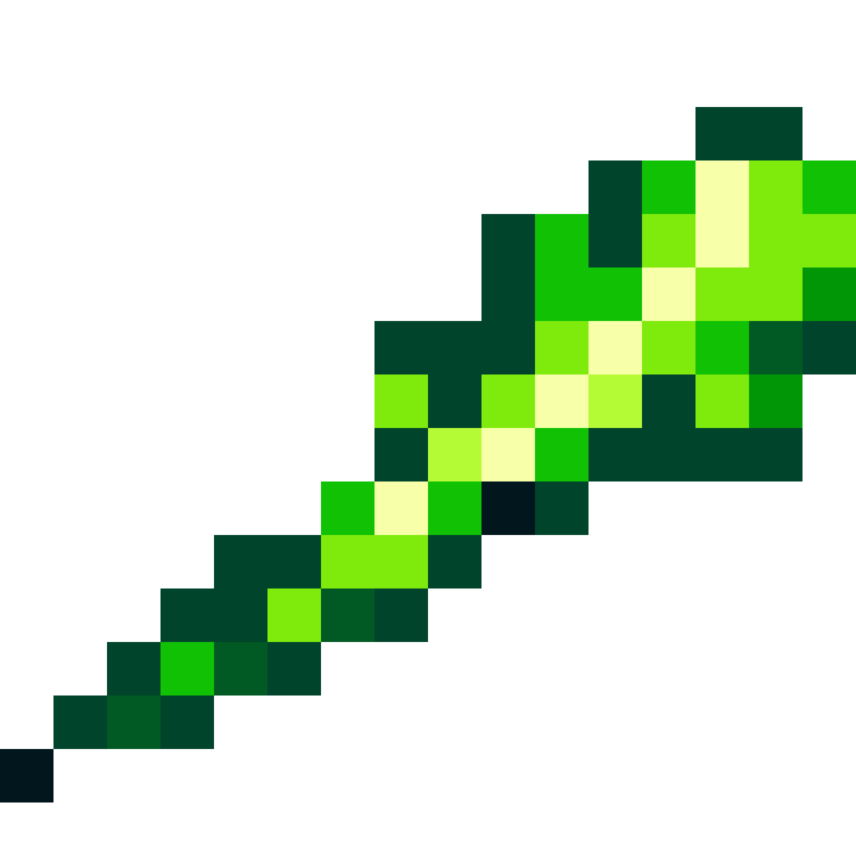 A beam of green noxious bubbles pixel art