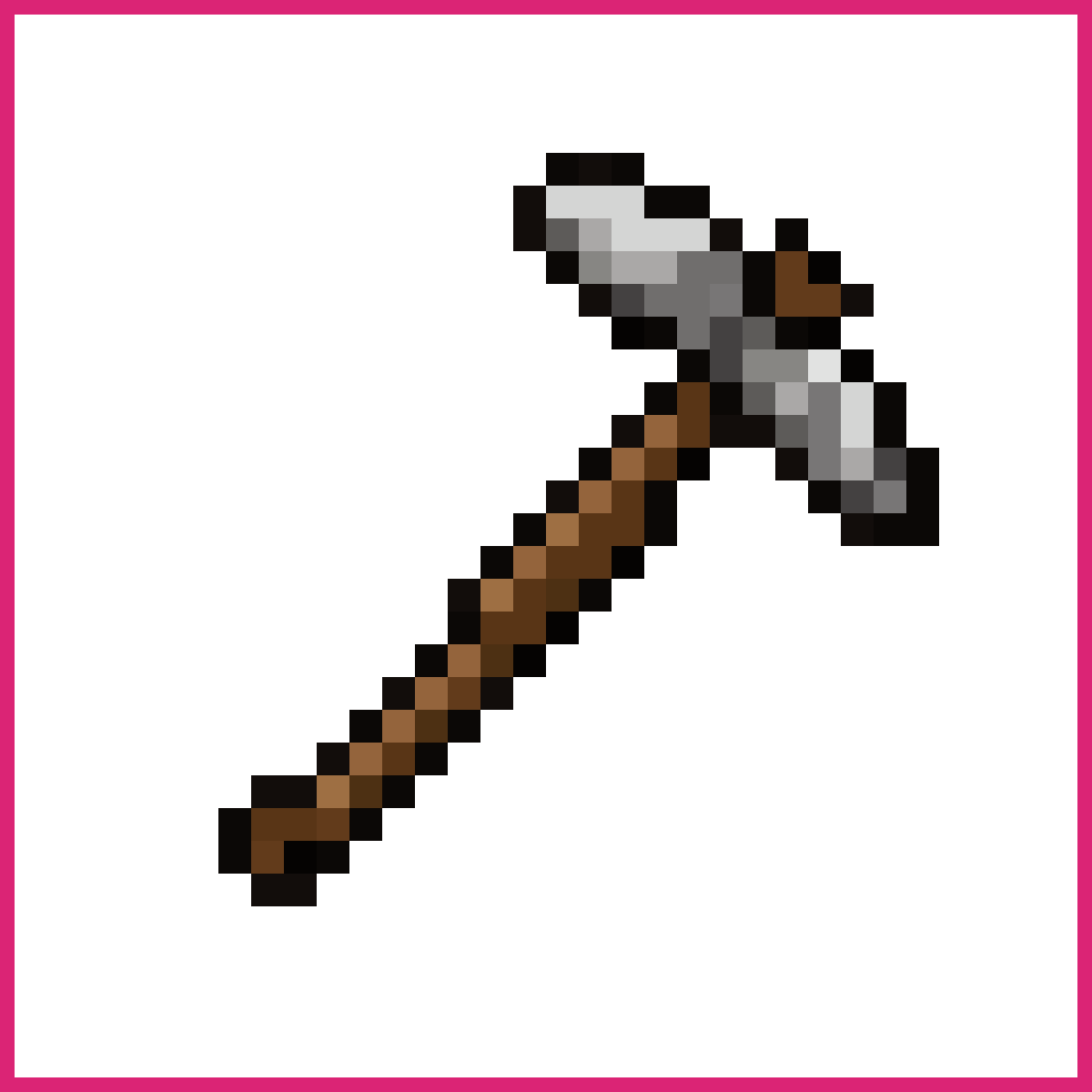 Stone Pickaxe Pixel Art | Sprite-AI