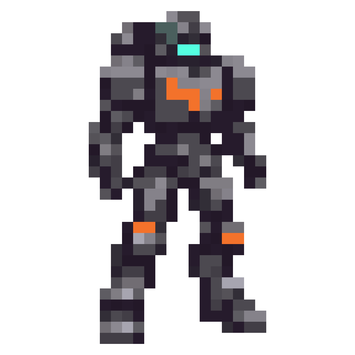 16-bit military soldier character pixel art