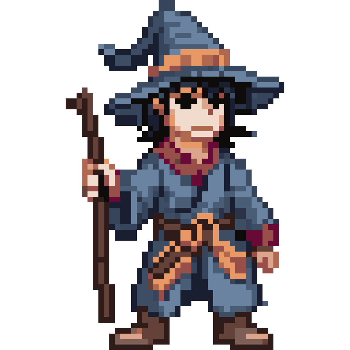 Beginner wizard pixel art
