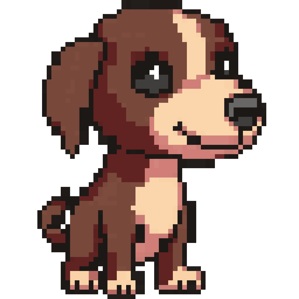 quiero que hagas un personaje pixel art