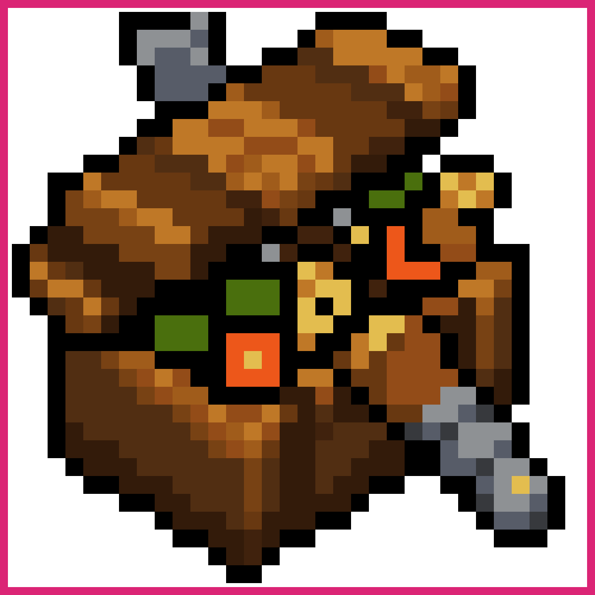 Ammo box with assorted ammunition, 3/4 perspective | Sprite-AI
