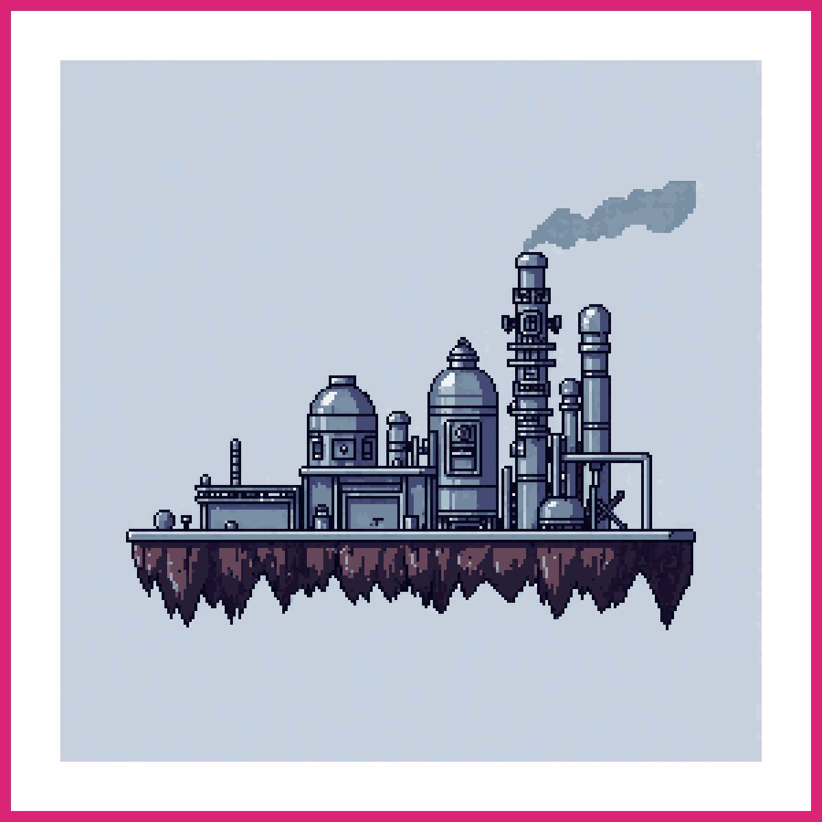 sci-fi resource refinery sprite | Sprite-AI