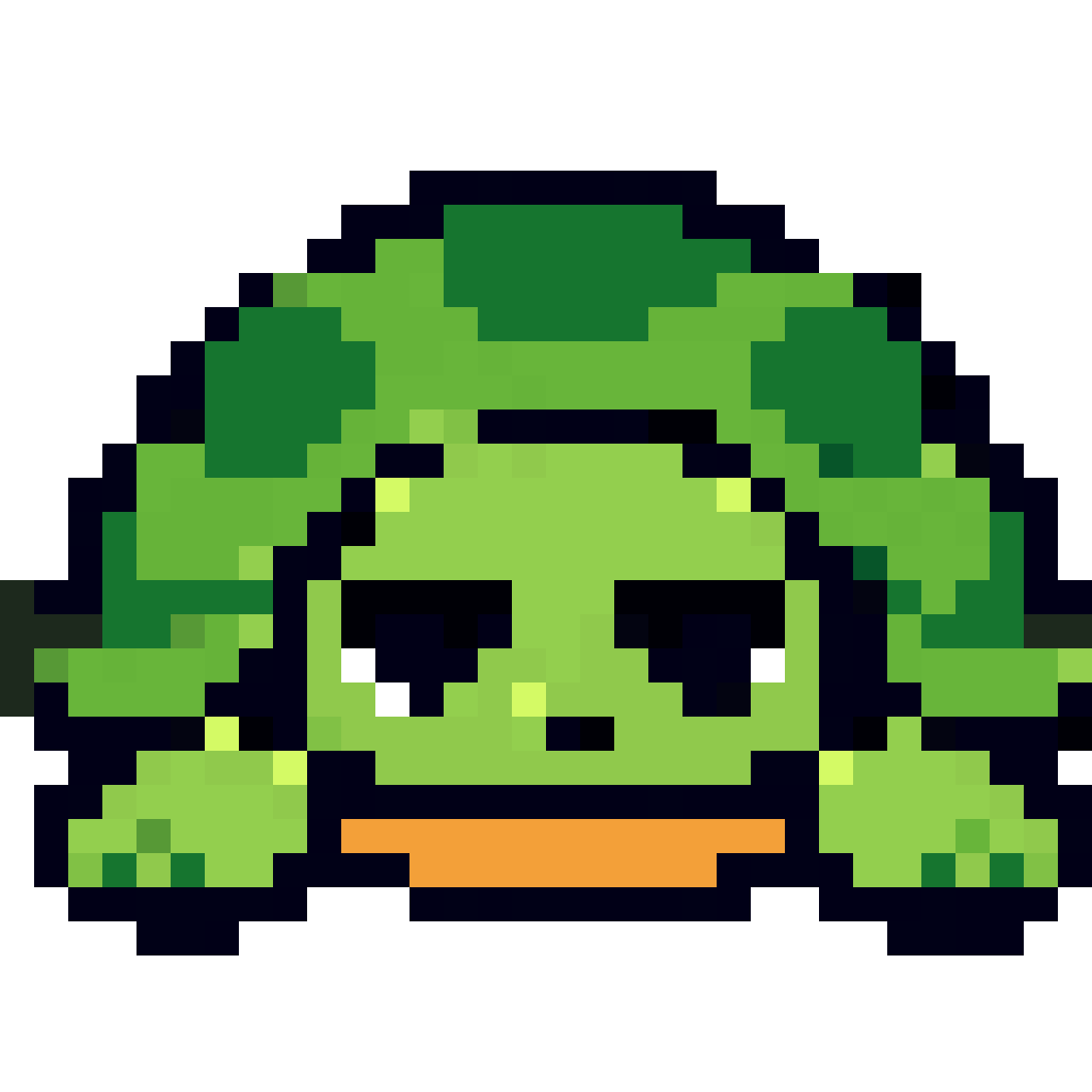 Cute turtle monster pixel art