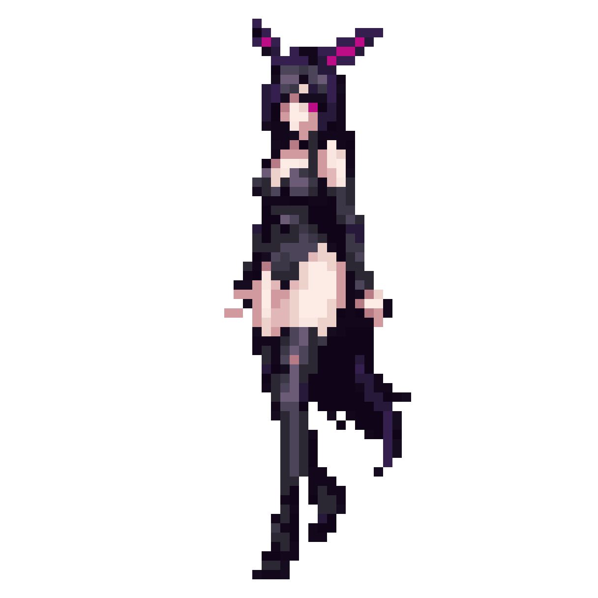 Tall bunnygirl pixel art