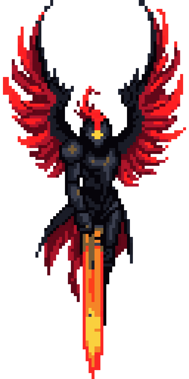 Dark Phoenix Knight pixel art