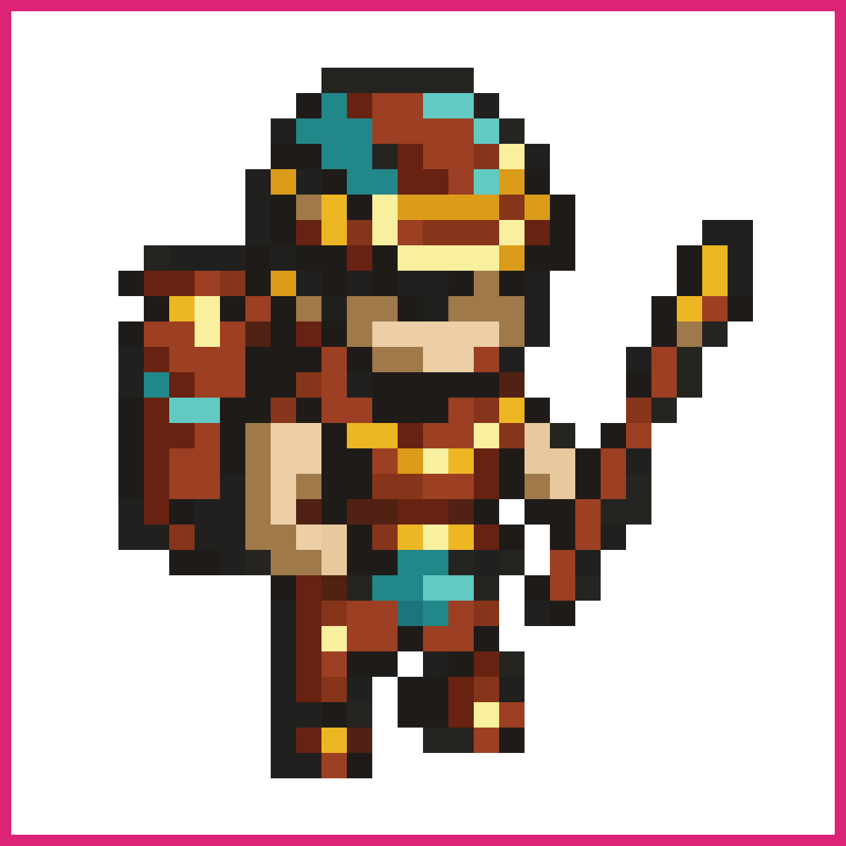 Ancient Nazca Geoglyph Raider | Sprite-AI