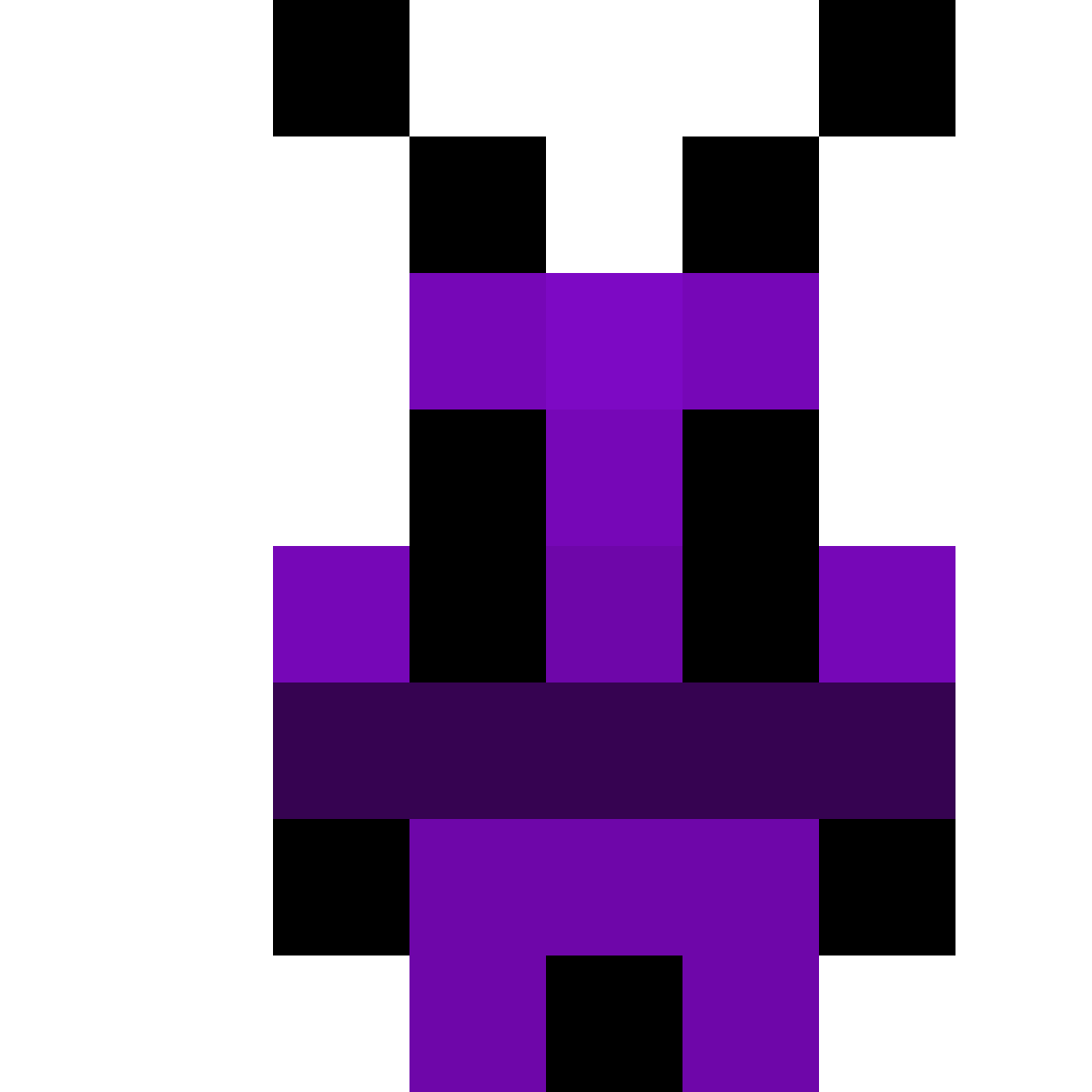 Purple cockroach people pixel art