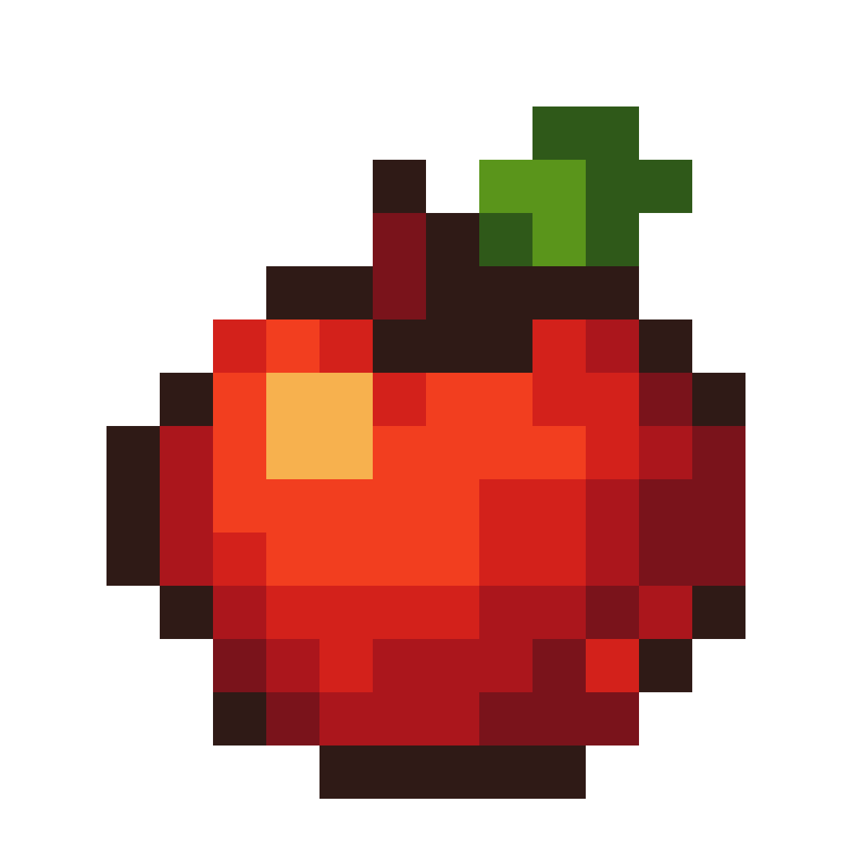 make a 16x16 sprite pixel art of a apple please — 16×16 pixel art
