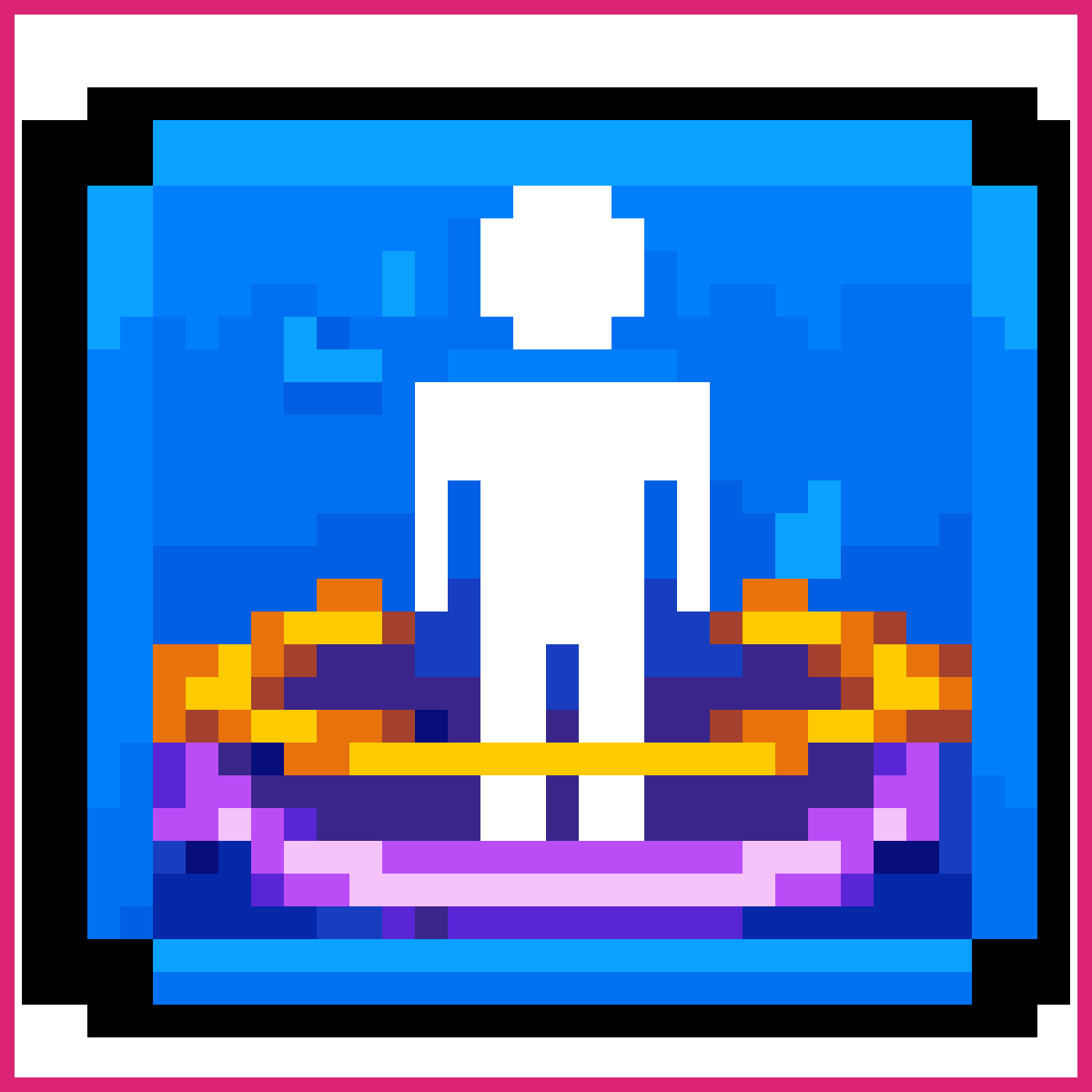32x32 Teleport Button with Black Border | Sprite-AI