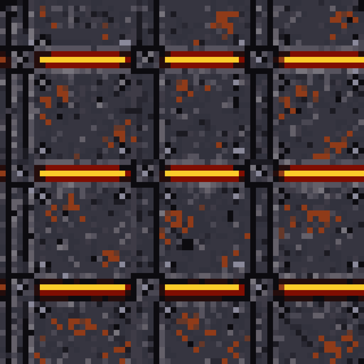 Dark metallic grid texture pixel art