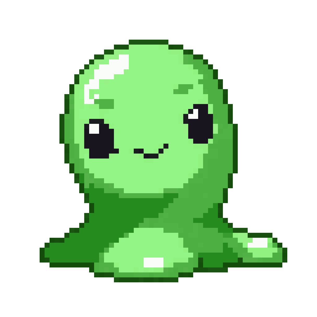 Green slime pixel art