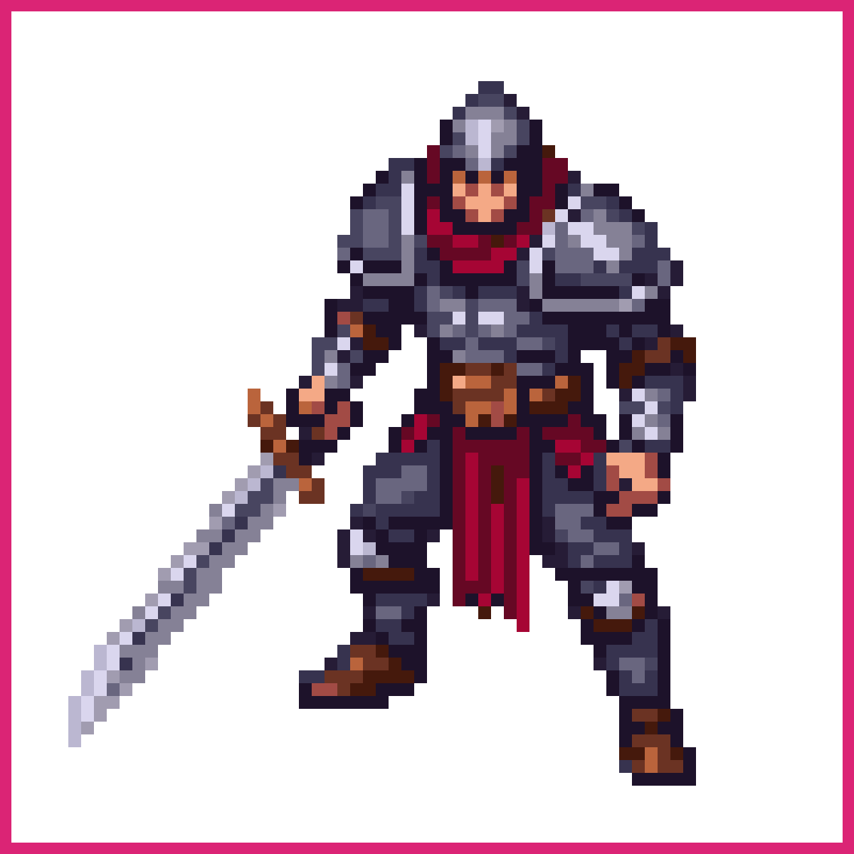 Generic warrior wielding a giant sword | Sprite-AI
