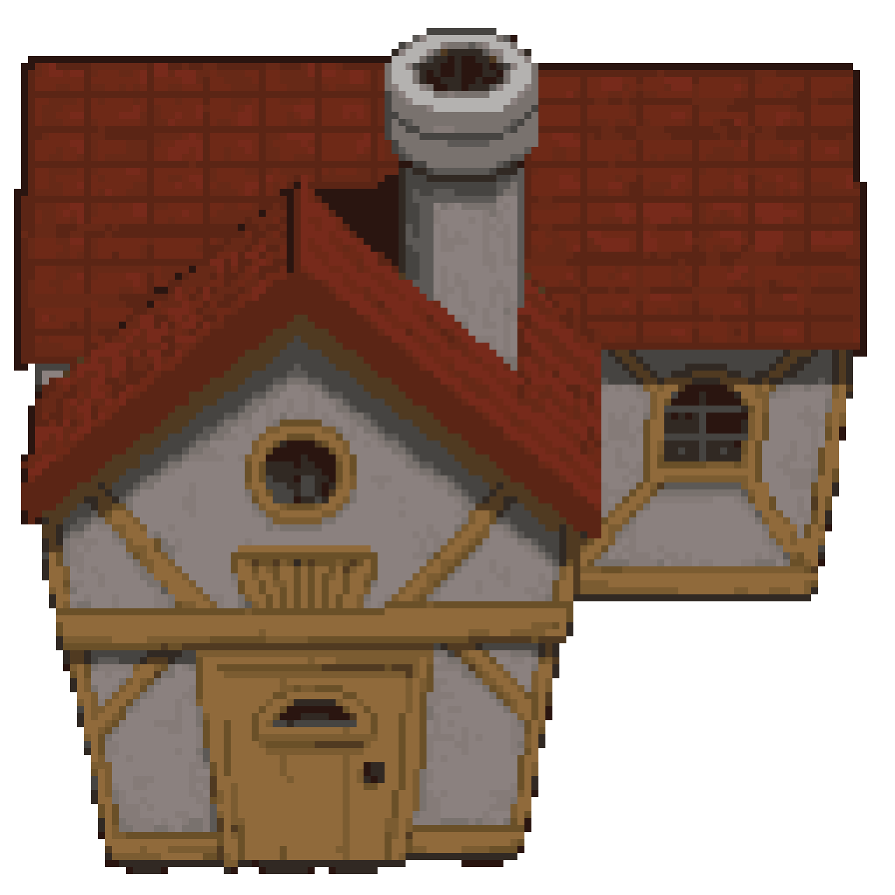 casa estilo jogo pixel art