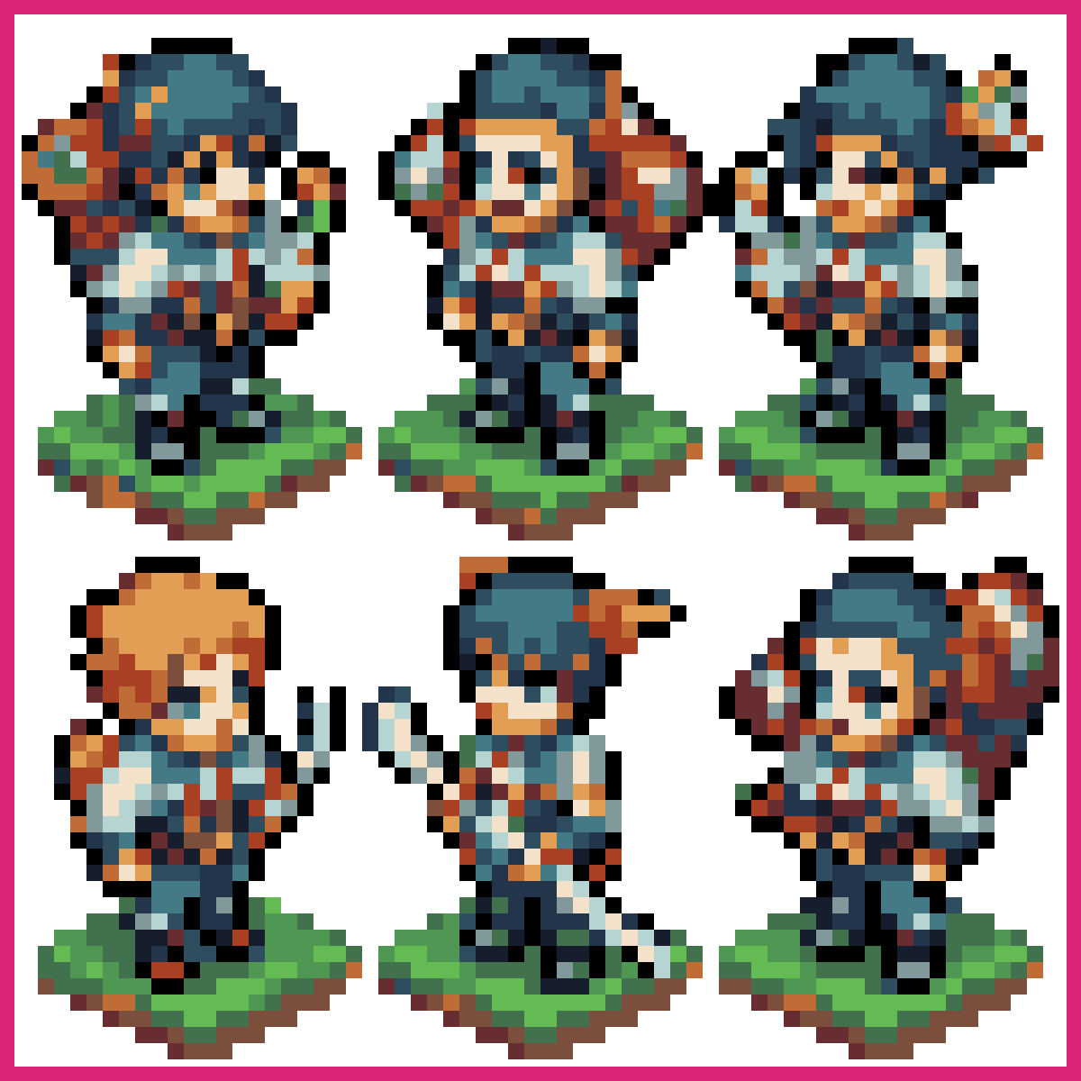 这是现有角色待机图，根据这个生成八个方向的待机图片 | Sprite-AI